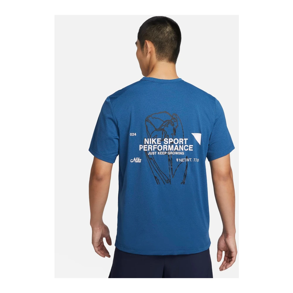 Nike Grafisch T-shirt voor mannen Blue Heren