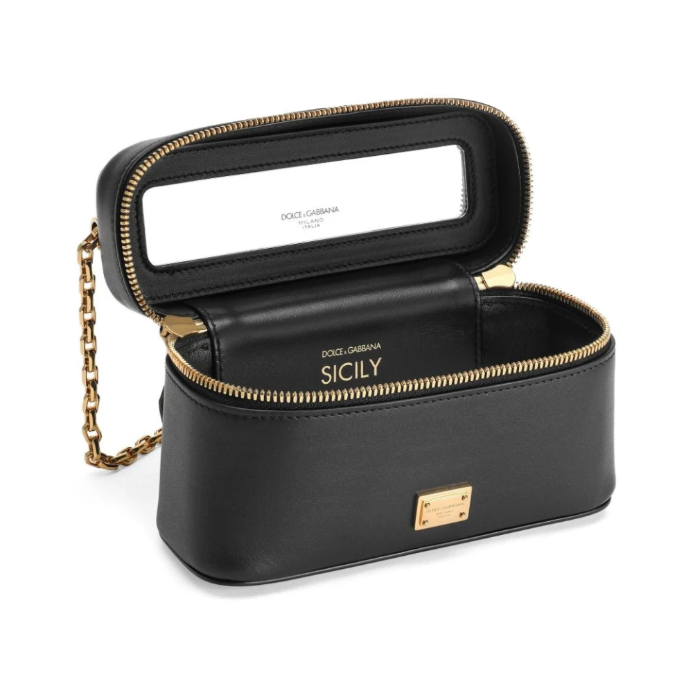 Dolce & Gabbana Zwarte schoudertas voor vrouwen Black Dames
