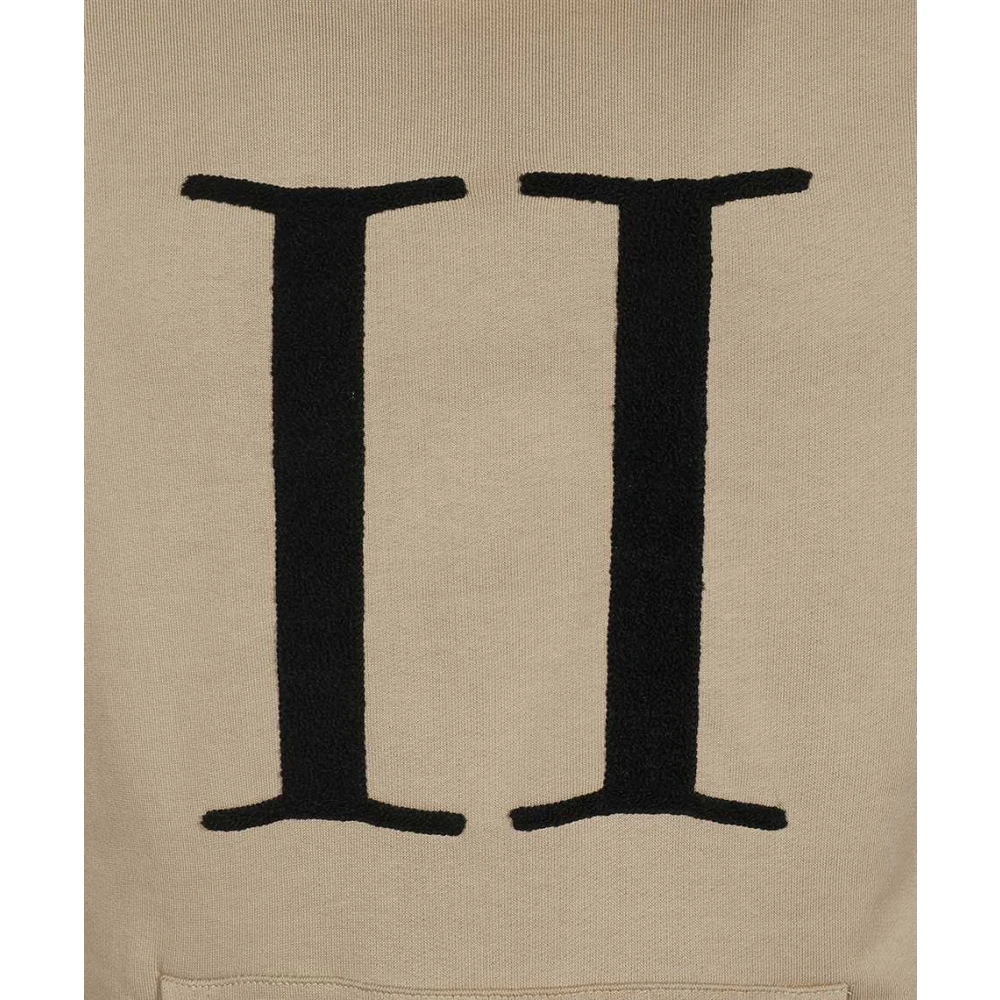 Les Deux Katoenen Hoodie met Logo Detail Beige Heren