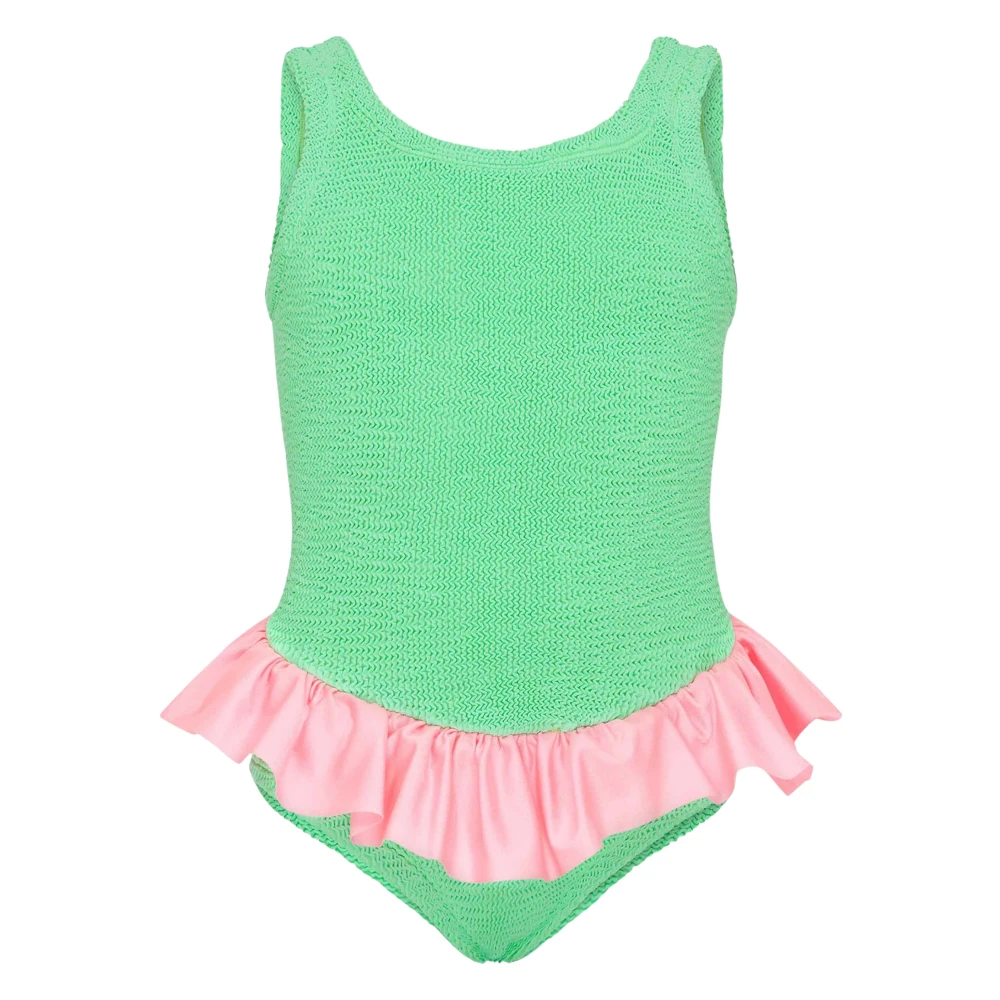 Hunza G Girls Green Kids Swimsuits, 3 Y, Denise Swim