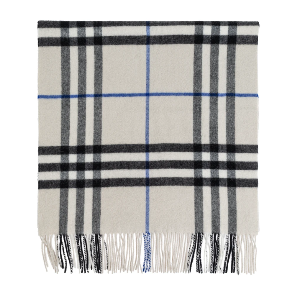 Burberry Kasjmier Ruit Sjaal Neutraal Lichen Beige Unisex