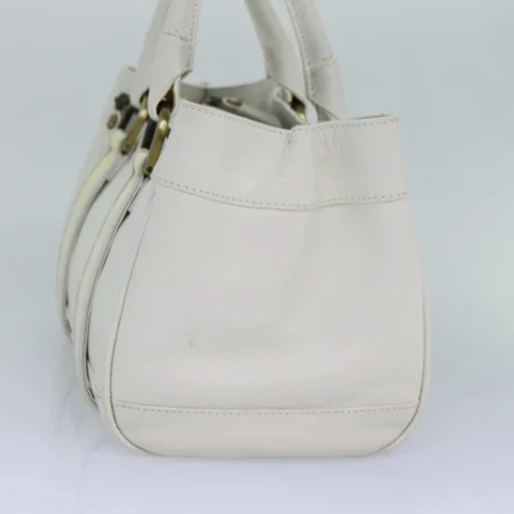 Burberry Vintage Pre-owned Leather handbags White Dames