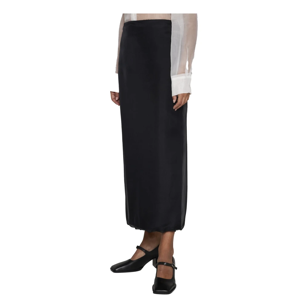 Blanca Vita Galtonia Potlood Midi Rok Black Dames
