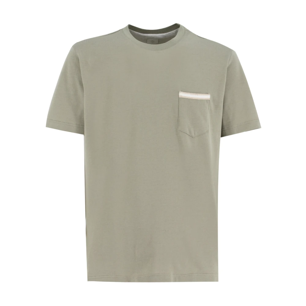 Eleventy Zak Crew-neck T-shirt Green Heren