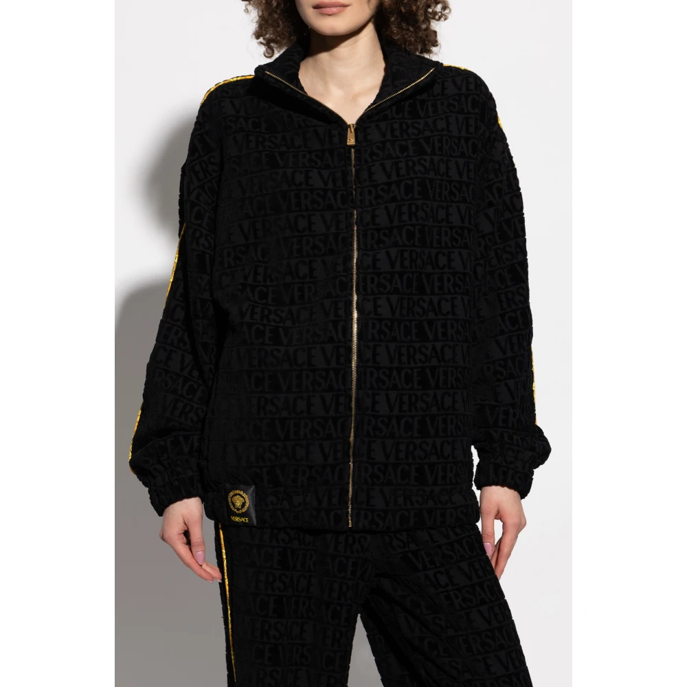 Versace Sweatshirt met logo Black Unisex