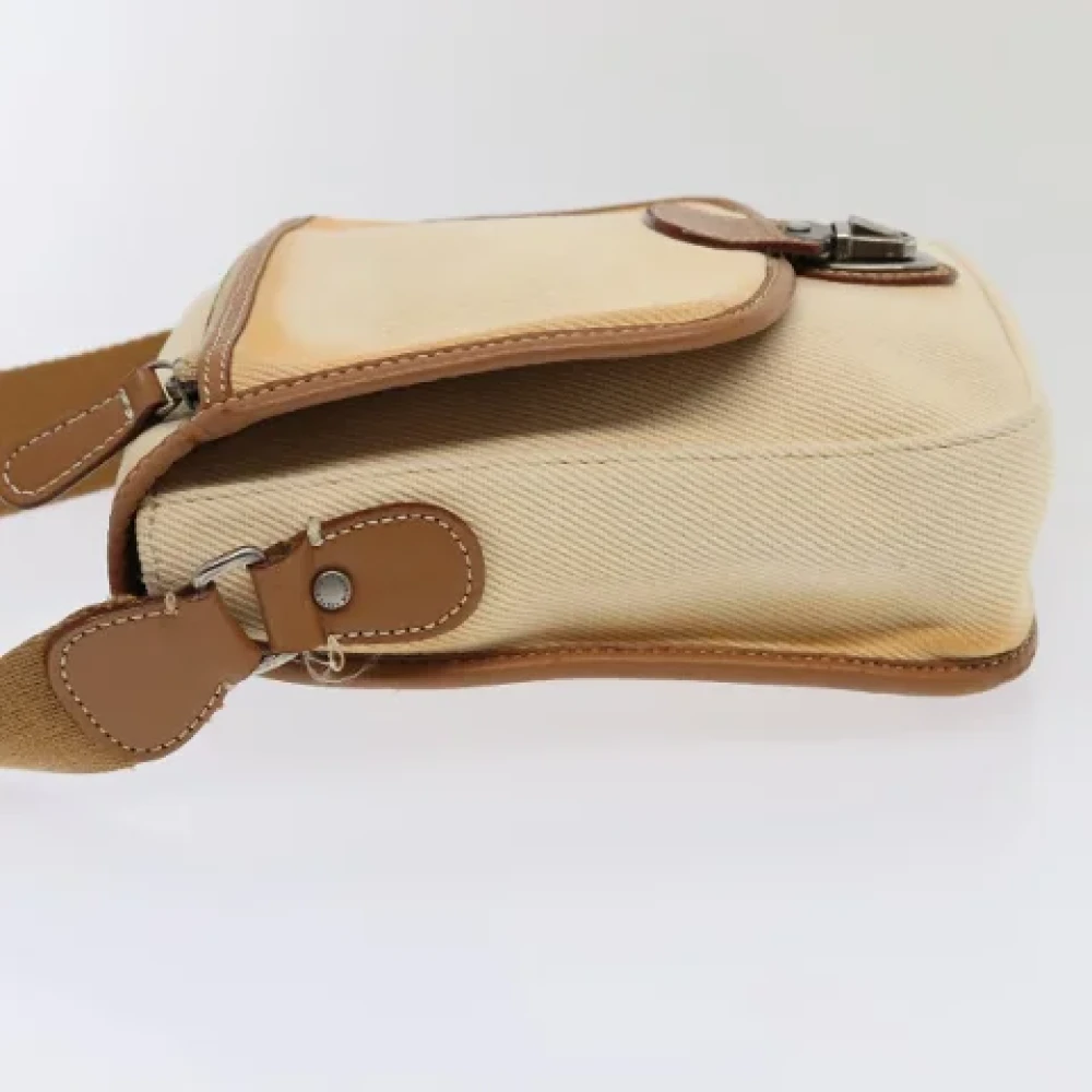 Burberry Vintage Pre-owned Canvas shoulder-bags Beige Dames
