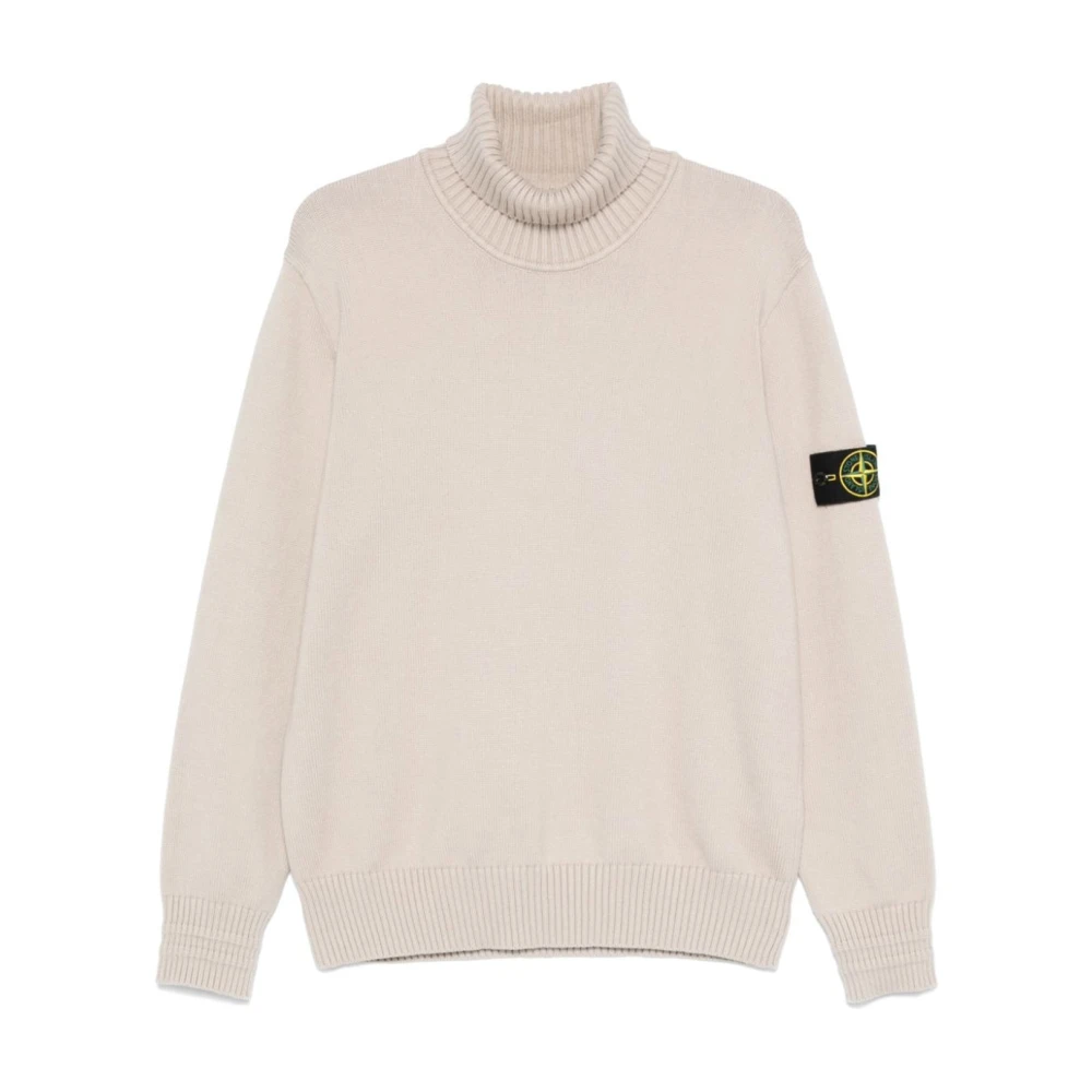 Stone Island Casual Gebreide Pullover Sweater Beige Heren
