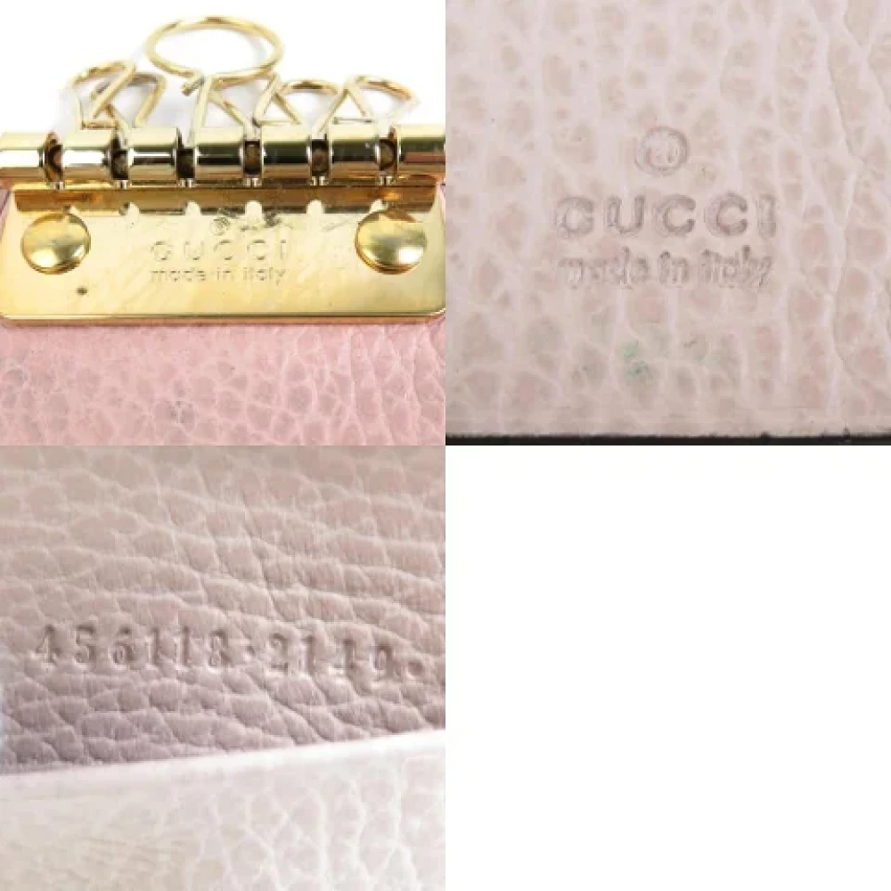 Gucci Vintage Pre-owned Leather key-holders Pink Dames