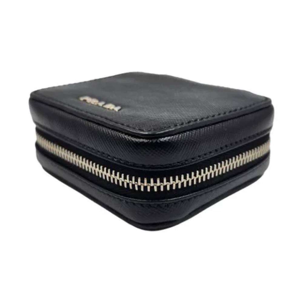 Prada Vintage Pre-owned Leather wallets Black Dames