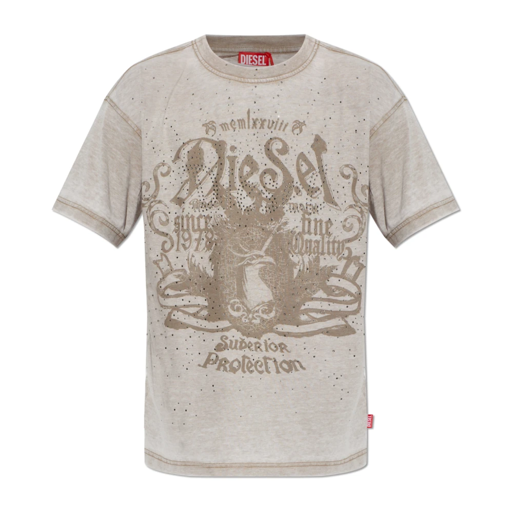 Diesel - Camiseta T-Norm-Aa 8 - Tops - Hombre - Beige - 3XL