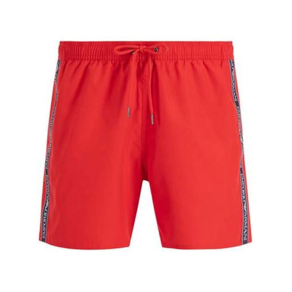 Emporio Armani Herren Rot Bademode, Lgröße: