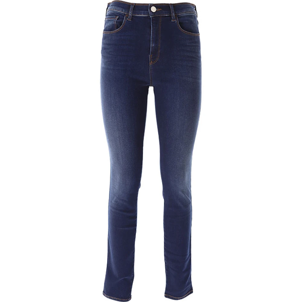 Emporio Armani Women's Blue Contemporary Style High Waist Skinny Jeans