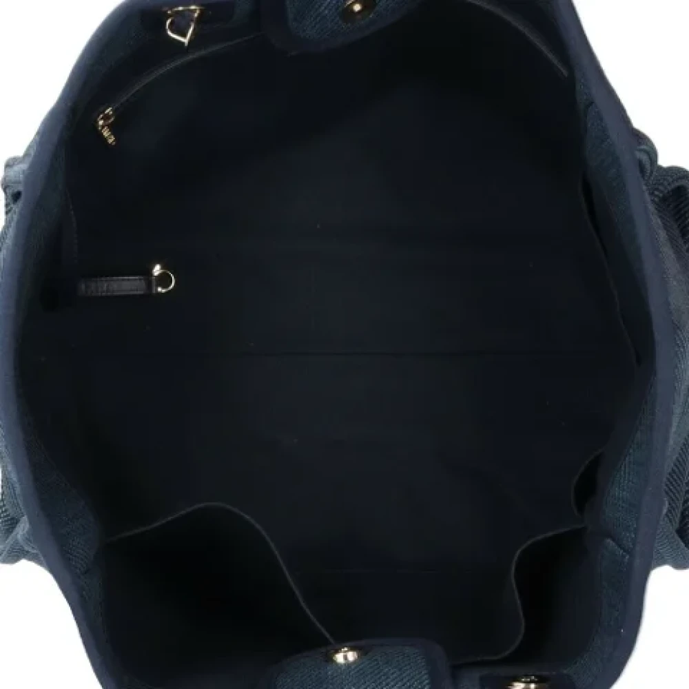 Chanel Vintage Pre-owned Fabric chanel-bags Blue Dames