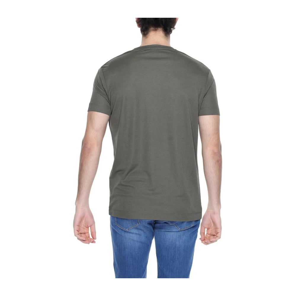 Alviero Martini 1a Classe Lente Zomer Viscose Blend T-Shirt Collectie Green Heren