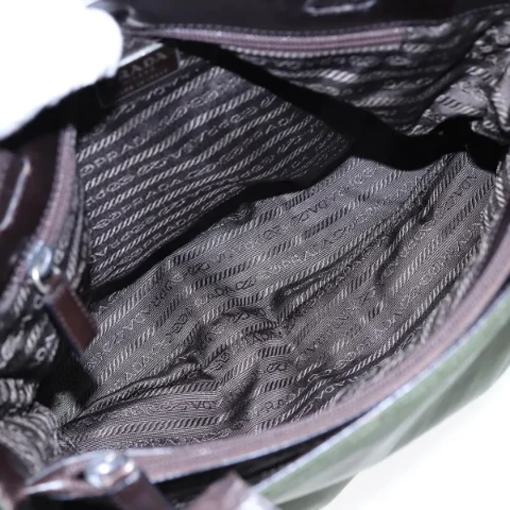 Prada Vintage Pre-owned Fabric totes Green Dames