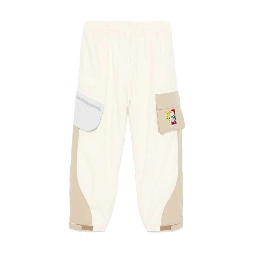 KidSuper Studios Beige Cargo Broek met Trekkoord Taille Beige Heren