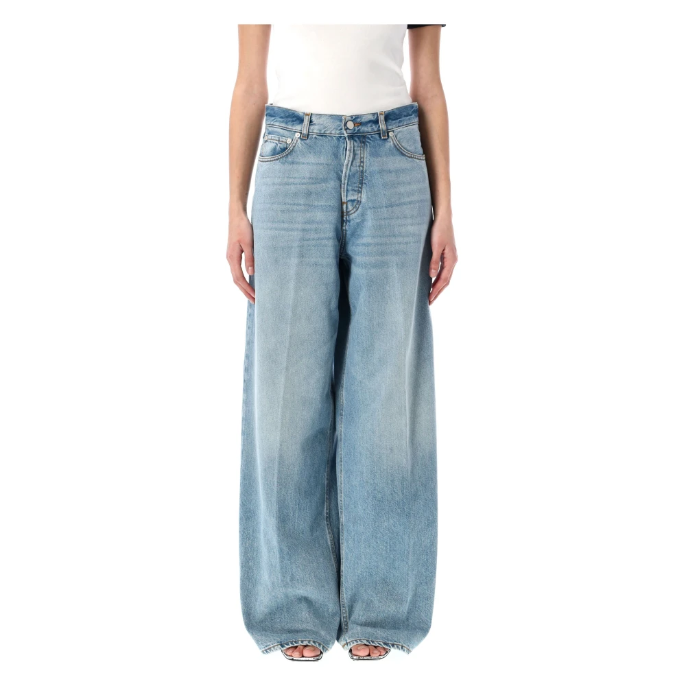 Haikure Bethany Wide Leg Jeans Blue Dames