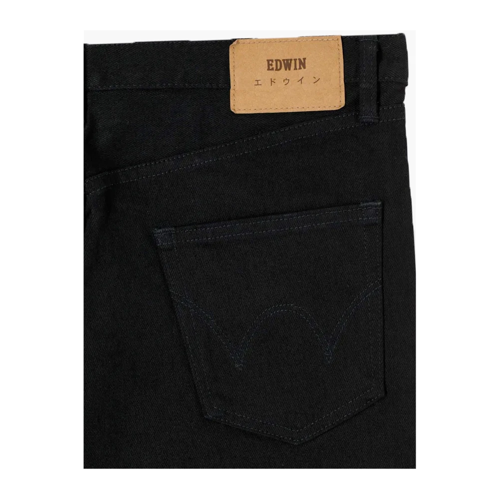 Edwin Slim Tapered Kaihara Selvage Zwarte Jeans Black Heren