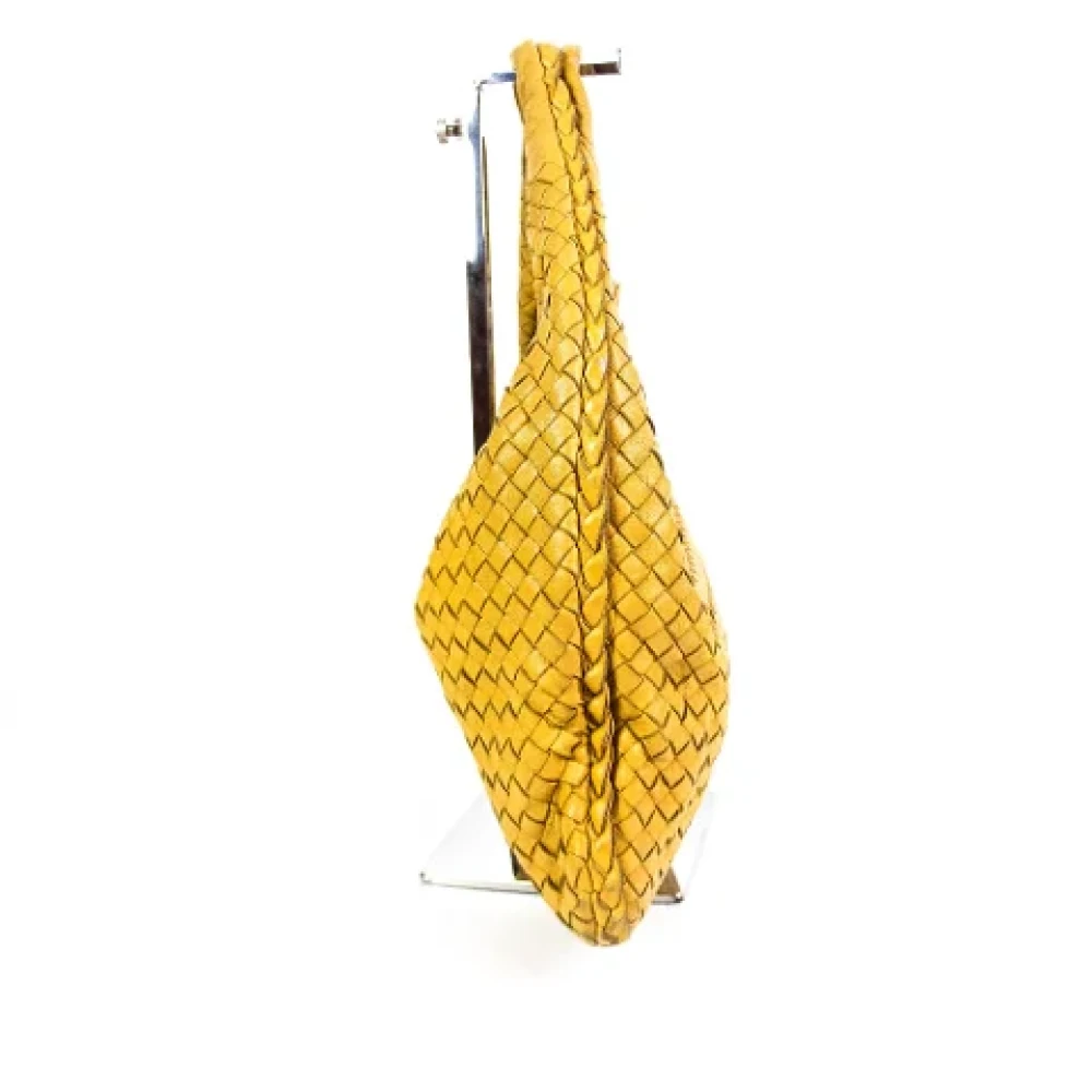 Bottega Veneta Vintage Pre-owned Leather handbags Yellow Dames
