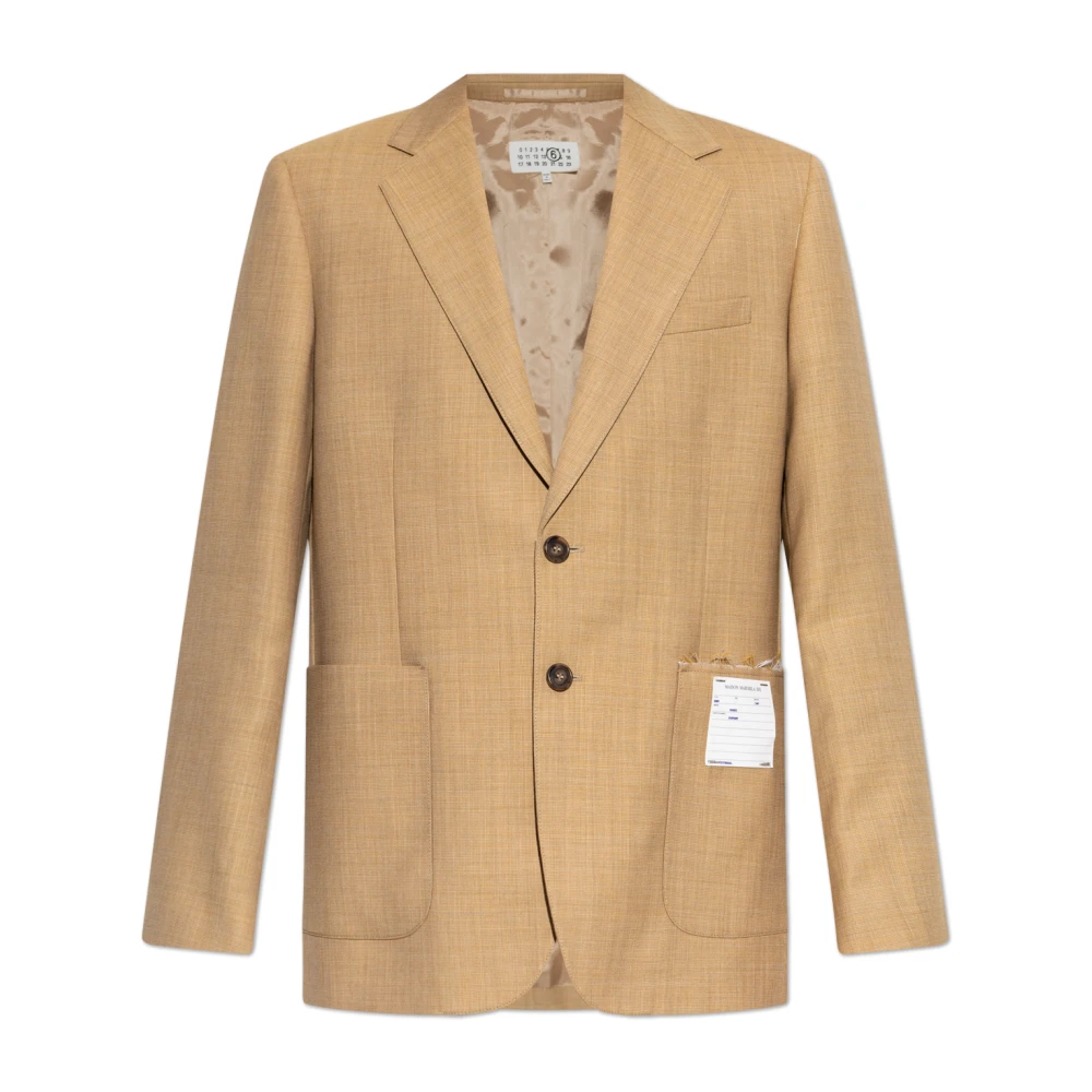Mm6 Maison Margiela Uomo Marrone - Wool Blazer - Jackets - L