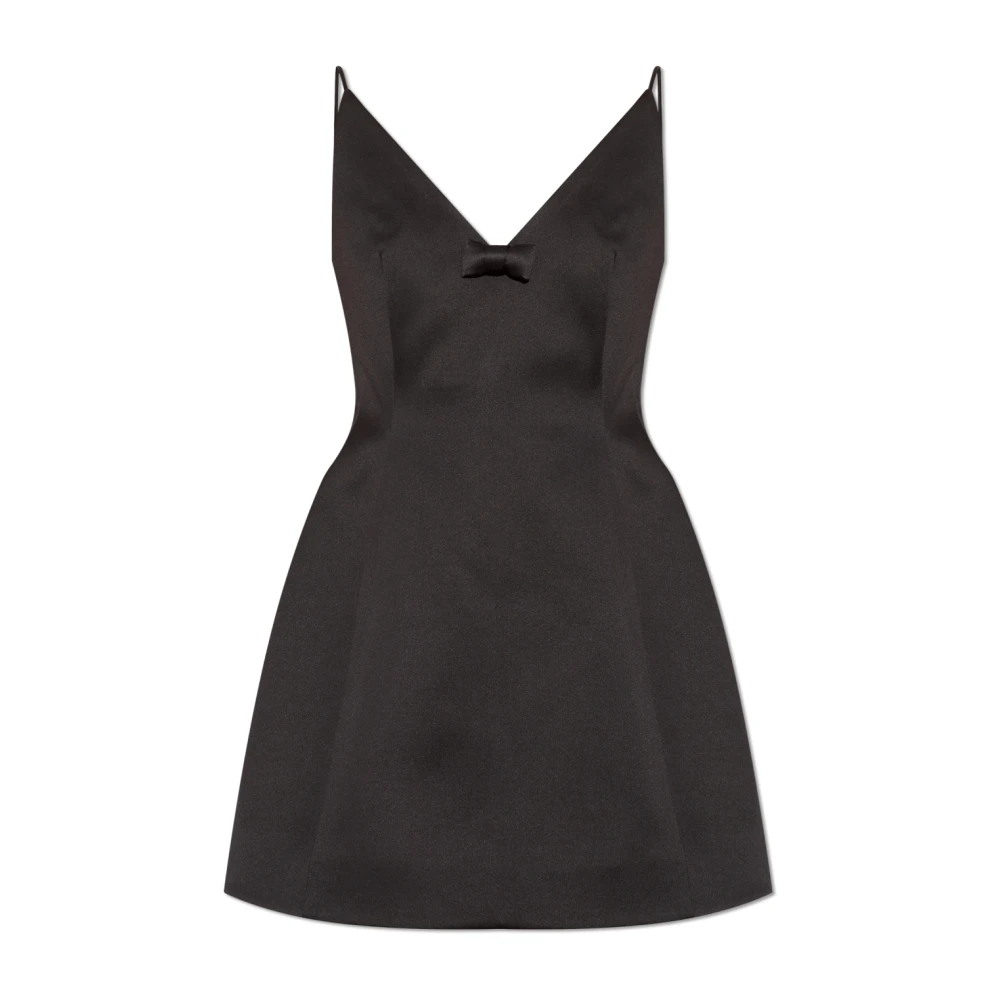 Marc Jacobs Satijnen jurk met bandjes Black Dames
