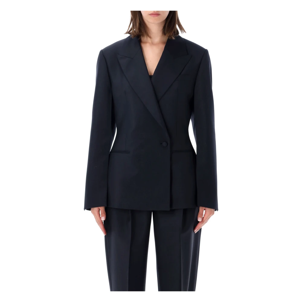 Róhe Blue Blazers, Female, S, Hourglass Blazer