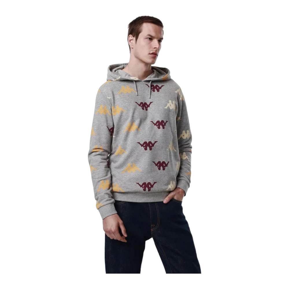 Kappa Hoodies Gray Heren