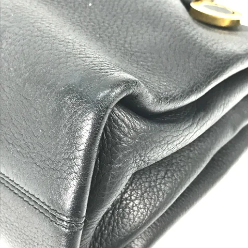 Bvlgari Vintage Pre-owned Leather totes Black Dames