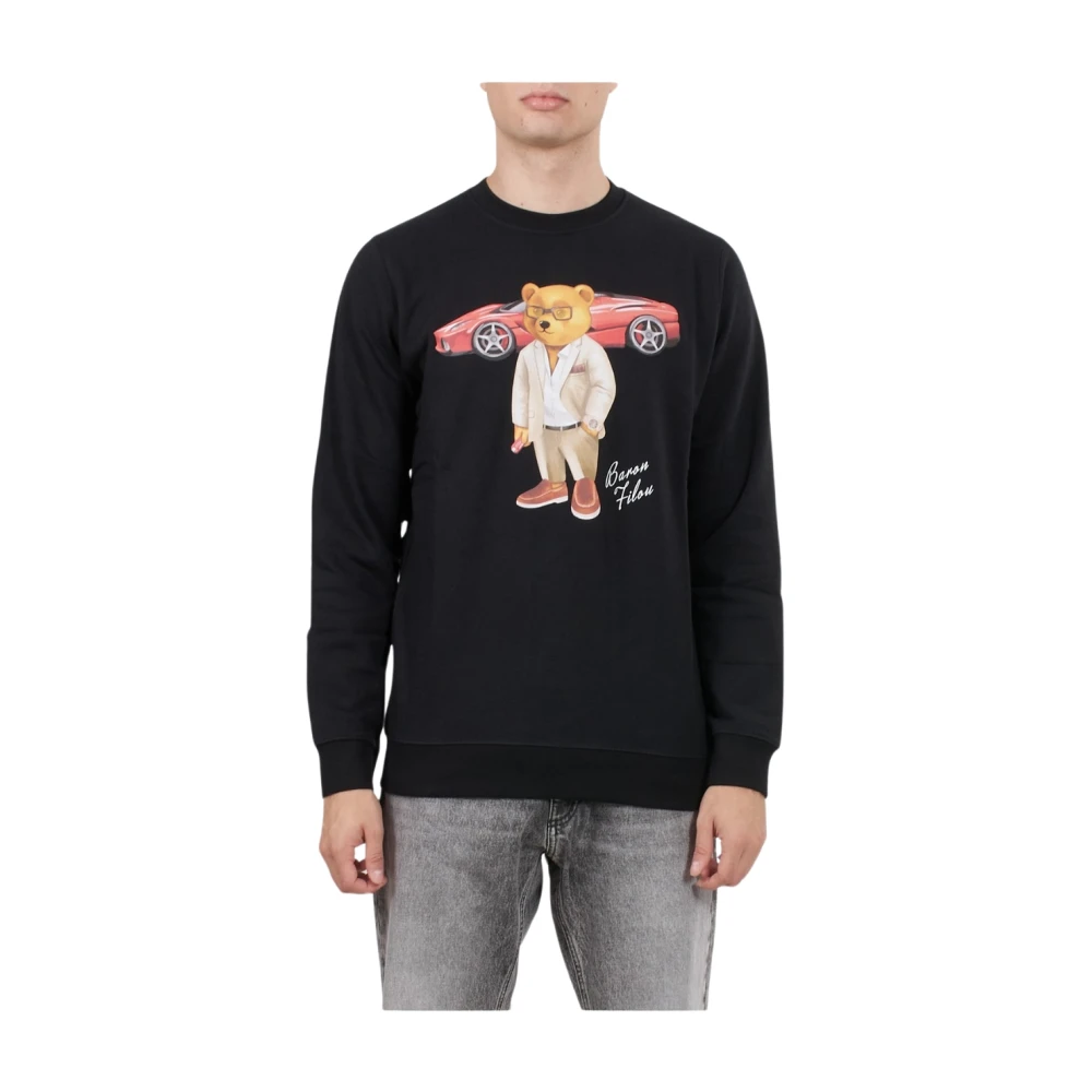 Baron Filou Zwarte Sweater Millionaire Club Regulier Black Heren