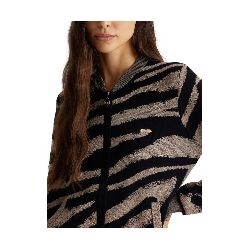 Liu Jo Multicolor Vrouwelijke Trui Black Dames