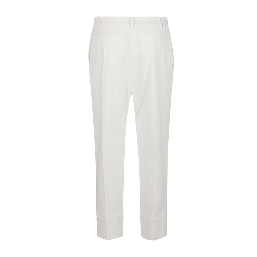 Eleventy Crème Broek Italiaanse Samenstelling Stijlvol Beige Dames