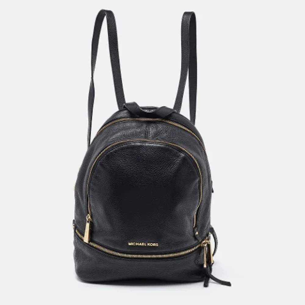 Michael Kors Pre-owned Leather backpacks Black Dames