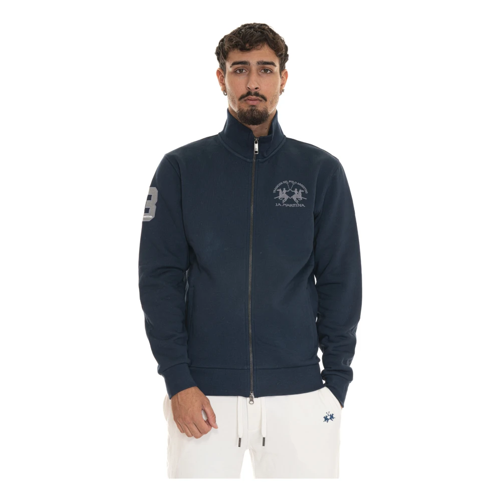 LA MARTINA Zadkiel Sweatshirt met Ritssluiting Blue Heren
