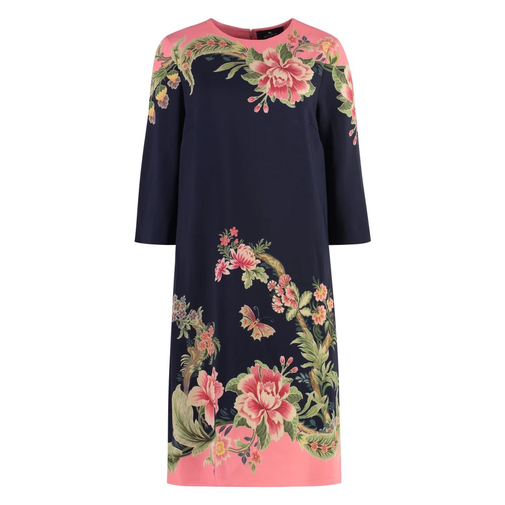 ETRO Bloemenprint Cady Jurk Multicolor Dames