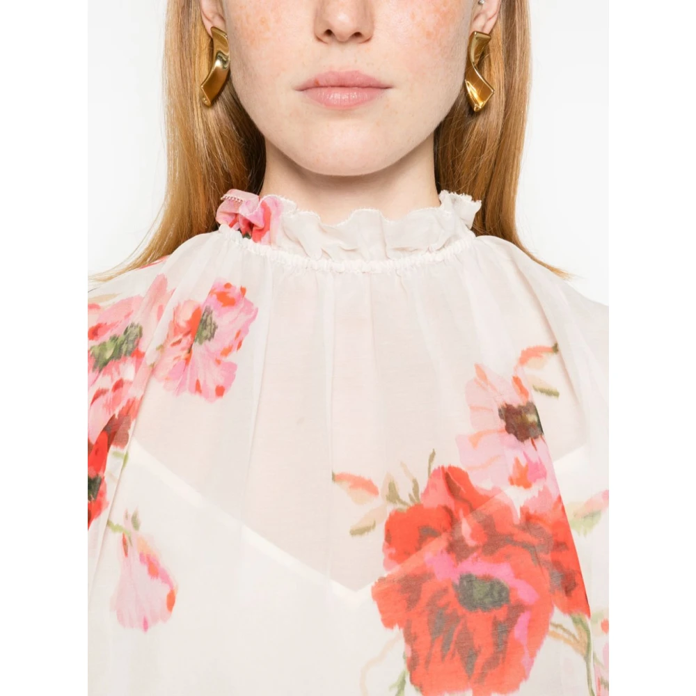Zimmermann Bloemen Billow Shirt Multicolor Dames