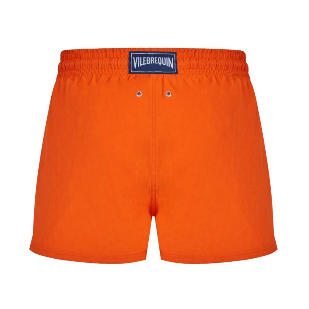 Vilebrequin Korte Jacquard Schildpadden Zwembroek voor Heren Orange Heren