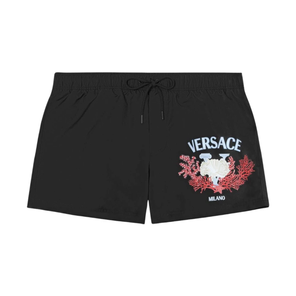 Versace Zwarte zwemkleding Aw24 Black Heren