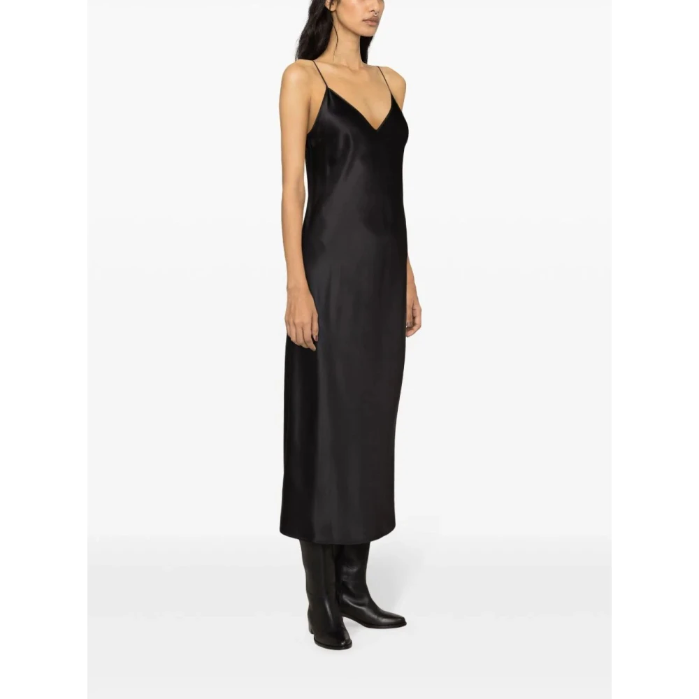 joseph Zwart Zijde Satijn Clea Jurk Black Dames