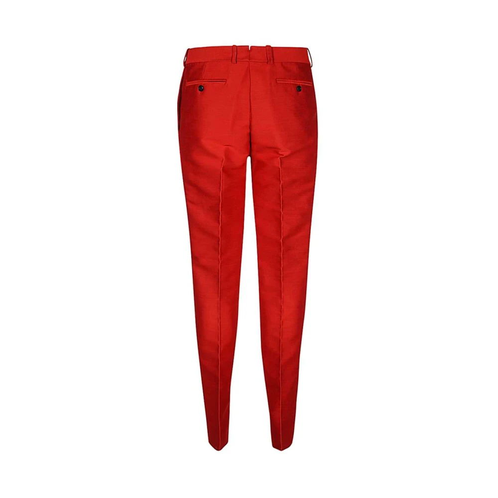 alexander mcqueen Klassieke Wollen Broek Red Heren