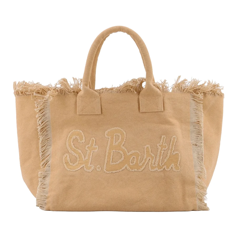 Mc2 Saint Barth Women's Beige Vanity Patch - Shoulder Bag - Shopping Bags - One Size - Bags