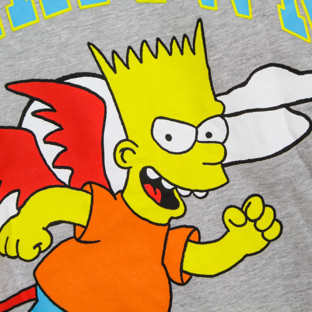 Market Devil Arc X The Simpsons Hoodie Gray Heren