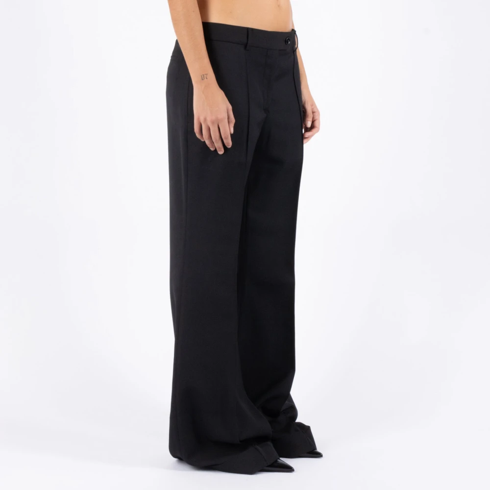 Acne Studios Wijde Broek Vrouw Black Dames