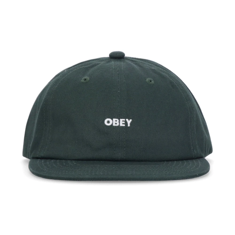 Obey Platte klep pet Bold Twill Strapback Green Heren