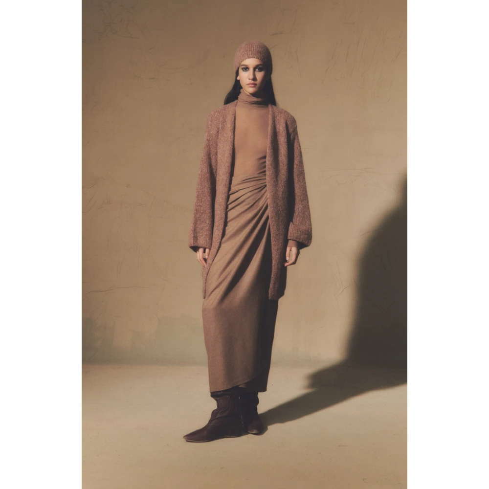 Cortana Oversized Cashmere Silk Jacket Pink Dames