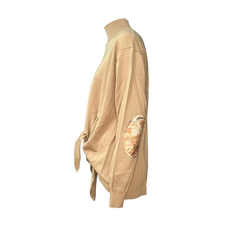 Alviero Martini 1a Classe Winter Sleutelstuk Sweater Beige Dames
