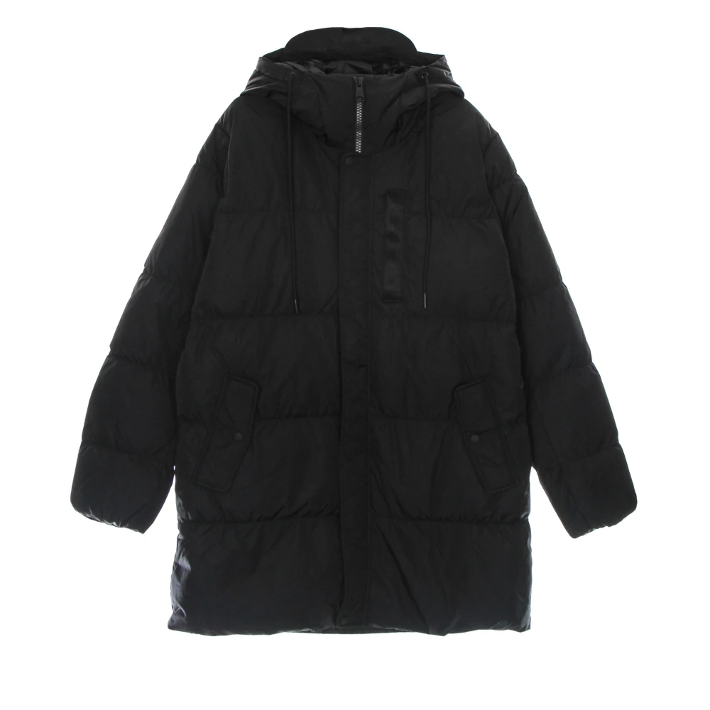 Jordan Waterafstotende Dons Parka met Capuchon Black Heren