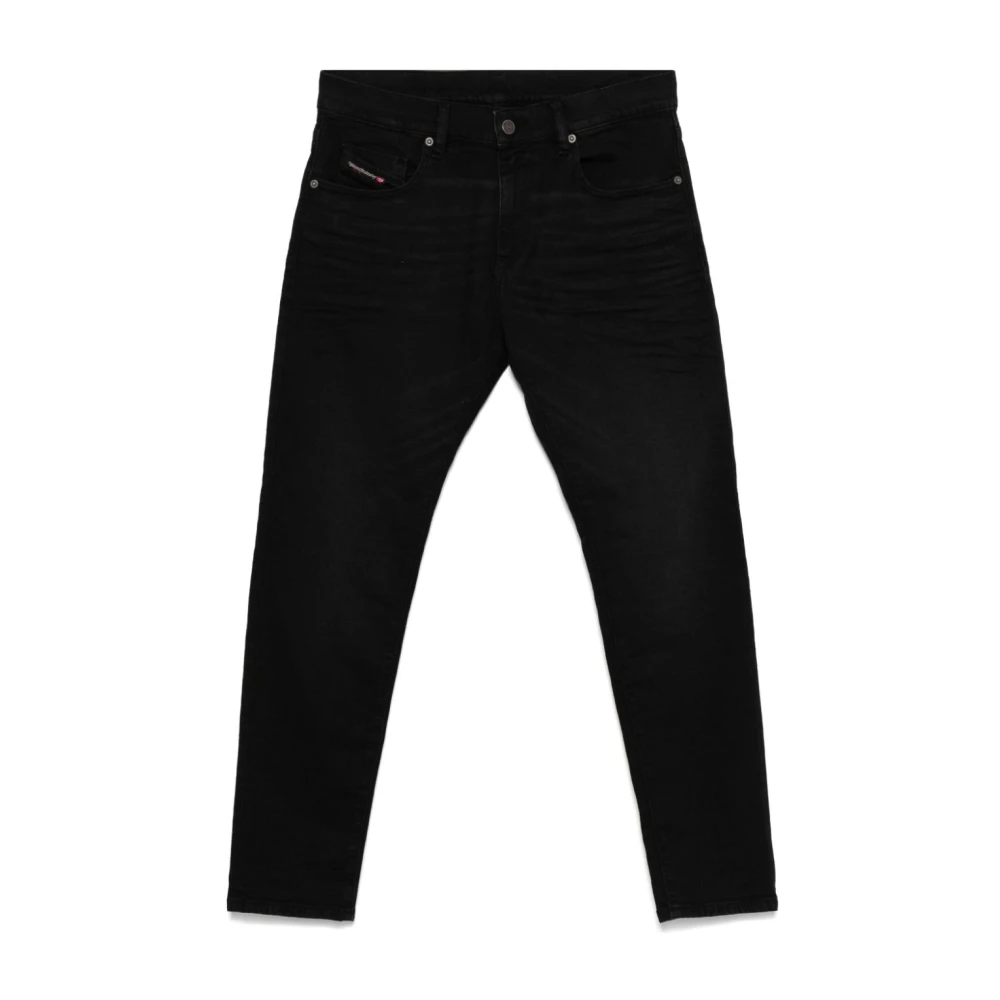 Diesel Blauwe Logo Jeans Blue Heren