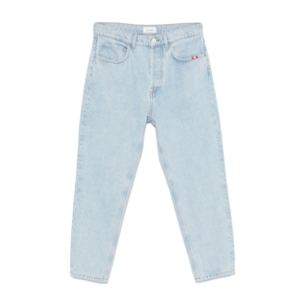 Amish Jeremiah Lichtblauwe Denim Jeans Blue Heren