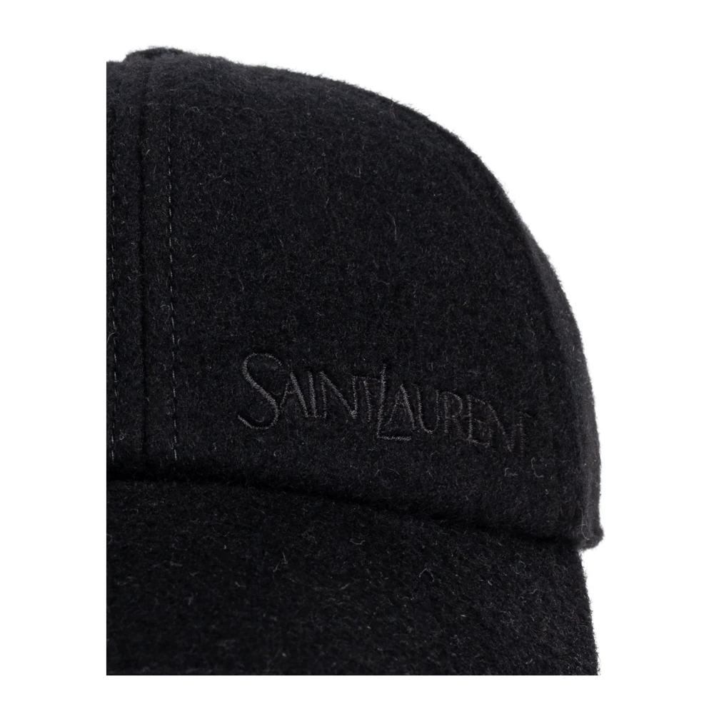 Saint Laurent Kasjmier baseballpet Black Dames