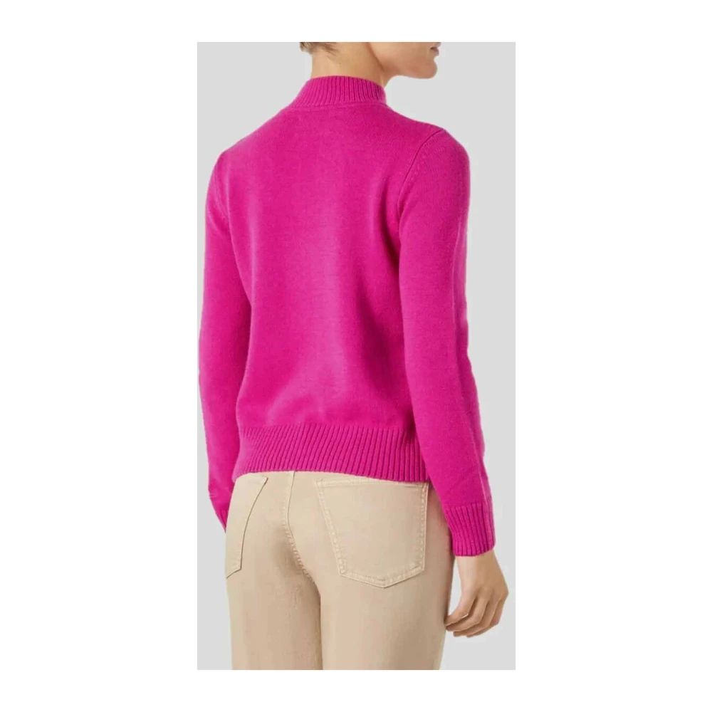 MC2 Saint Barth Kasjmiertruien in Fuchsia Multicolor Dames